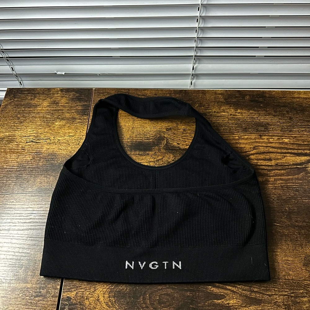 NVGTN halter bra black